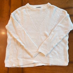 Express white knit sweater
